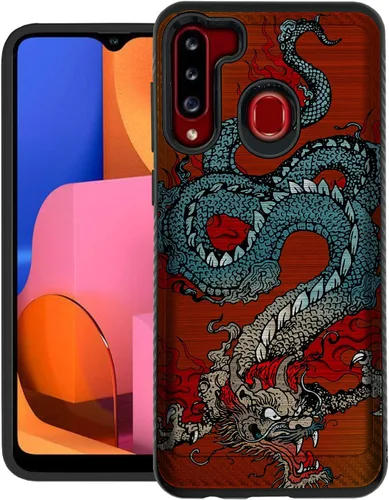 Vista 13 de CasesOnDeck - Funda de agarre compatible con Samsung Galaxy A21 y A21 [blindaje cepillado] Funda delgada y resistente, color negro mate