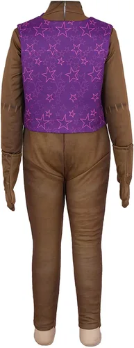Vista 4 de aijina Disfraz de Freddy de Five Nights, disfraz de personaje de Fnaf para adultos y niños, disfraz de cosplay para Halloween