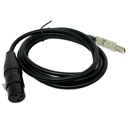 Vista 6 de Adaptador de interfaz USB a DMX LED DMX512 RS485, convertidor de nivel de señal para computadora, PC, escenario, cable controlador de iluminación