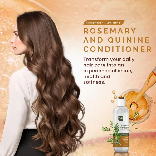 Vista 5 de Pili Natural Acondicionador Romero y Quinina - Romero y Quina Balsamo - Fortalece los folículos pilosos, previene la caída del cabello y ayuda a