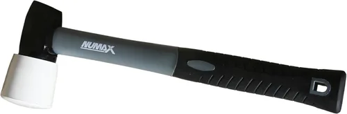 Vista 6 de NuMax S50LSDH - Clavadora/grapadora neumática 2 en 1 calibre 15.5 y calibre 16 de 2 pulgadas, con mazo de suelo y placas base intercambiables