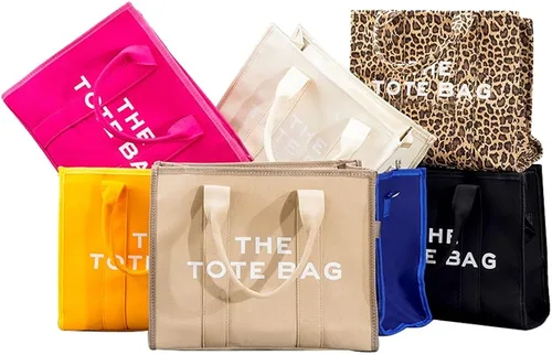 Vista 6 de YUESUO Bolso de lona para mujer, bolso cruzado casual, bolso de mano de viaje, bolso de hombro escolar de gran capacidad