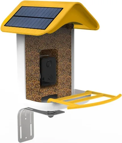 Vista 5 de Fácil configuración rápida, comedero inteligente para pájaros con cámara - Paneles solares duales, video inalámbrico al aire libre de alta