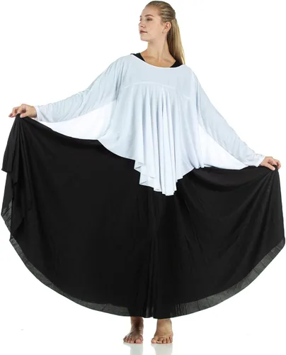 Vista 4 de Danzcue Camiseta de baile con ala de ángel para mujer