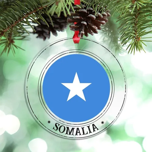 Vista 16 de Bandera nacional de Noruega, adornos de Navidad patrióticos 2023, decoraciones de Navidad para árbol, adornos acrílicos transparentes, colgante