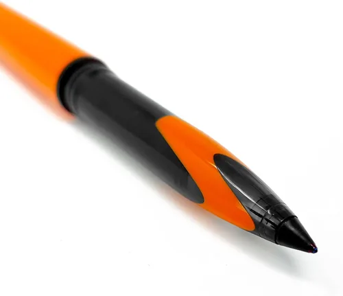 Vista 2 de Uni-Ball AIR Micro - Bola fina de 0.020 in - Tinta azul - Barril naranja - Paquete de 6