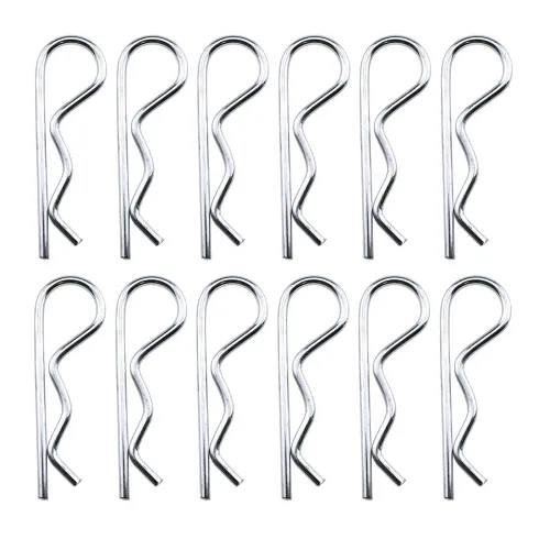 Vista 10 de Clips R de 0.118 x 2.362 in, mejor agarre, agarre apretado, más fácil, ajuste cómodo, calidad, acero al carbono, buena tensión, pasadores de pelo