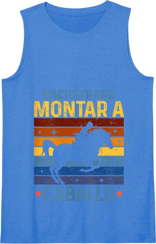 Vista 8 de Horse Rider Equestrian Riding Nacido Camiseta sin mangas Para Montar A Caballo Negro
