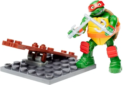 Vista 10 de Mega Bloks Teenange Mutant Ninja Turtles Raph Balancín Stunt Building Playset