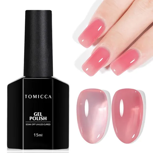 Vista 27 de TOMICCA Esmalte de uñas de gel marrón café, 0.5 onzas líquidas, esmalte de uñas de secado con LED UV para arte de uñas, manicura en casa, otoño e