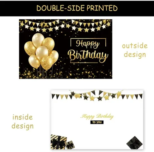 Vista 3 de Tarjeta de cumpleaños jumbo con sobre, tarjeta de felicitación gigante de 22 x 14 pulgadas para mujeres y hombres, jefes de feliz cumpleaños, libro
