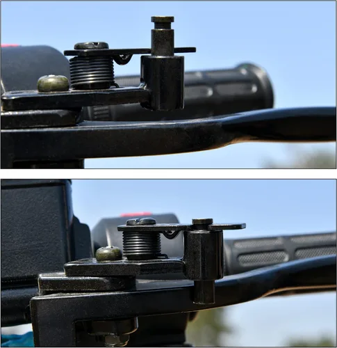 Vista 6 de RUTU Pinza de Cilindro Maestro de Freno Mano Izquierda Trasera Kit de Freno para Mini Bicicleta, Manguera de Freno de 53", Pastillas de Freno Disco
