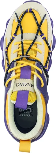 Vista 3 de Mazino Zapatillas gruesas de moda de lava para hombre zapatos casuales de atletismo para hombre