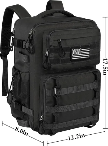 Vista 6 de Legestori Mochila táctica militar de 25L para hombres, mochila Molle de alta resistencia para 3 días, mochila Molle Army grande, Rucasack, viajes