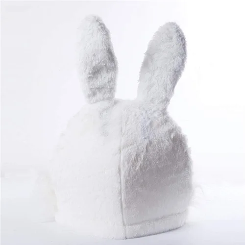 Vista 2 de Disfraz de conejo de peluche, máscara de conejo de Pascua, disfraz de mascota de Halloween (N 2)