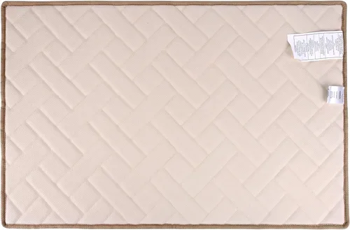 Vista 5 de Alfombra decorativa de espuma viscoelástica en espiga - Beige 21 * 34