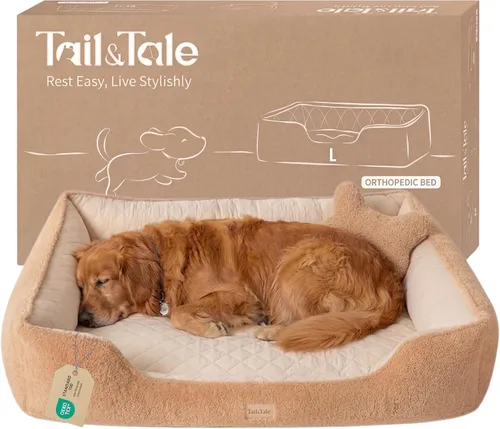 Vista 10 de Cama ortopédica refrescante para perros pequeños, espuma viscoelástica con funda lavable Memory foam puppy bed for small dog with arthritis