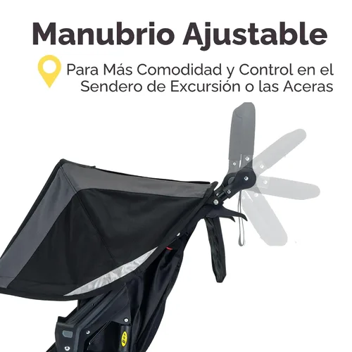 Vista 6 de BOB Gear Revolution Flex 3.0 - Cochecito para correr, color negro grafito Versatile Jogger Stroller; All Terrain Stroller With Mountain-Bike