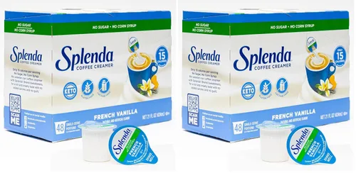 Vista 9 de SPLENDA Tazas de crema de café bajas en calorías sin azúcar, vainilla francesa, 48