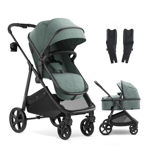 Vista 22 de Mompush Wiz - Cochecito reversible 2 en 1, plegable con una sola mano Negro