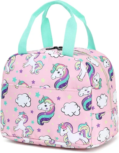 Vista 30 de Lonchera aislada con aguacate para mujeres y niñas, lonchera reutilizable, bolsa de picnic para adultos, niños, escuela, trabajo, viajes