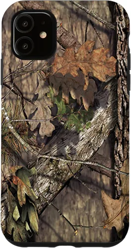 Vista 5 de Funda para iPhone 15 Oak Hunter Hunting Mossy Pattern Tree Theme Design Deer Buck