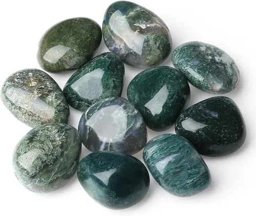 Vista 3 de YATOJUZI 10 cristales curativos naturales mezclados a granel, piedras de bolsillo pulidas para energía, reiki, volteo, cabaña, equilibrio