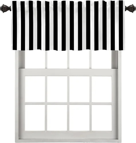 Vista 29 de Cortinas opacas de poliéster multicapa para cafetería, con diseño de diamantes, 2 unidades, 26 x 24 pulgadas
