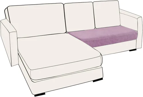 Vista 108 de UNBBRRL Fundas de cojín de asiento para sofá, elásticas, funda de cojín individual para sofá, fundas de cojín para sofá, fundas de héroe protegen