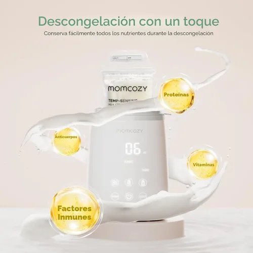 Vista 5 de Momcozy Calentador de Biberones, Calentadores de Biberones Rápidos para Todos los Biberones con Temporizador, Control Preciso de Temperatura