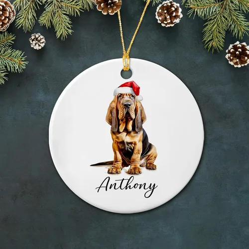Vista 12 de Bichon Frise - Adorno de cerámica de Navidad 2025, adornos personalizados de Bichon Frise regalos para los amantes de los perros, bonito adorno