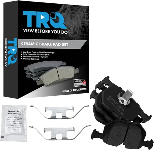 Vista 38 de TRQ Pastillas de freno delanteras semi metálicas compatibles con Ford Expedition 2018-2021 F-150 2018-2020 Lincoln Navigator 2018-2022