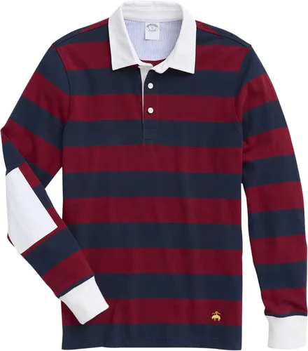 Vista 3 de Brooks Brothers Camisa clásica de rugby de manga larga para hombre