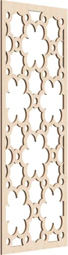 Vista 90 de 9 3/8"W x 24 3/8"H x 1/4"T Southgate Decorativos Paneles De Pared De Madera Calado, Abedul