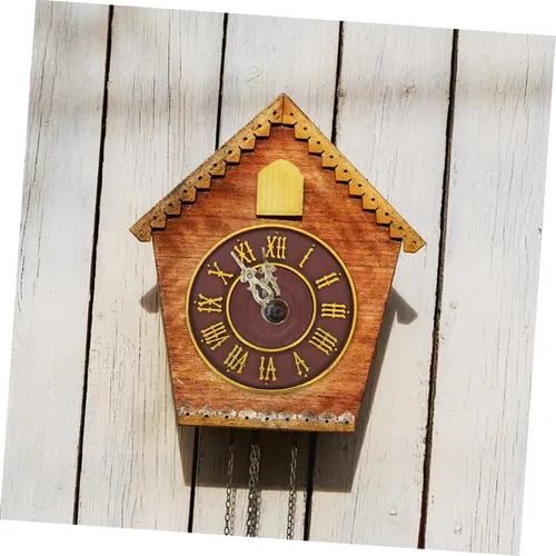 Vista 7 de Uonlytech Modern Cuckoo Clock with Artistic Roman Dial Design Easy to Install Wall Clock for Bedroom Living Office with Reliable Timekeeping and