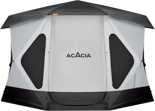Vista 13 de ACACIA - Tienda de campaña para acampar, tienda desplegable con 8 ventanas y estera, tienda central impermeable y resistente al viento, fácil