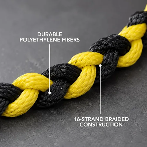 Vista 4 de White Knuckle Wakesurfing Rope, 1700lb Breaking Capacity, 16 Strands, with Handle, for All Skill Levels