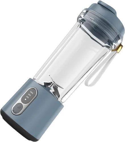 Vista 10 de 300W Portable Electric Blending Machine Rechargeable Cordless Juicer Powerful Cup 500ml for Smoothie Food Mixing Portable Cup Black