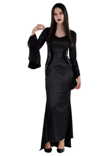 Vista 2 de Disfraz de Wednesday Morticia para mujer Multicolor