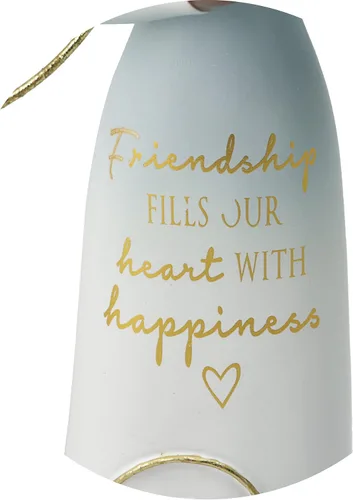 Vista 7 de Pavilion Gift Company Friendship Fills Our Heart with Happiness-Figura coleccionable de ángel de resina de conejo afroamericano de 7.5 pulgadas