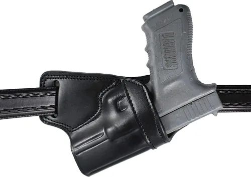 Vista 2 de Funda de Pistola de Cuero Artesanal Premium SOB (Small of Back)