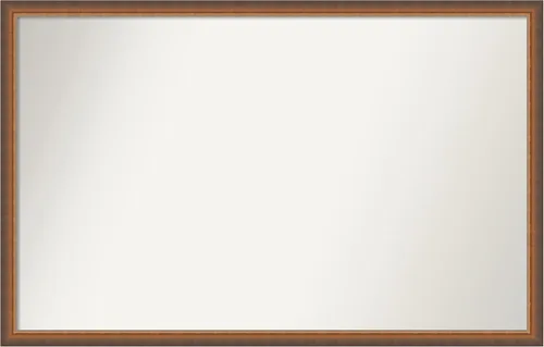 Vista 188 de Amanti Art Espejo de baño de bronce para sobre fregadero, 29 x 19 pulgadas, espejo rectangular de bronce antiguo, marco de madera tradicional