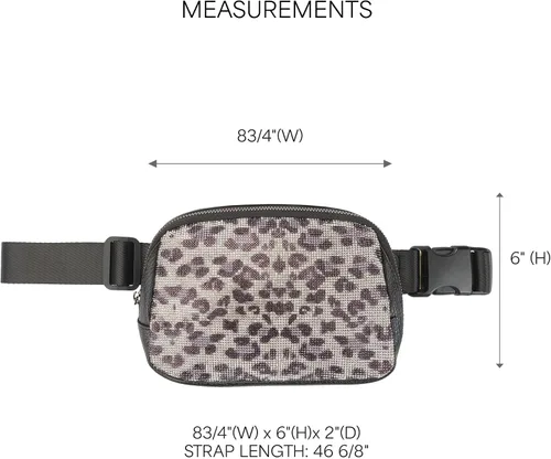 Vista 2 de C.C Bolsa de cintura para mujeres – Riñonera acolchada cruzada para el cuerpo con correa ajustable, idea de regalo de moda, Ajuste regular