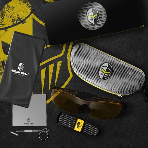 Vista 3 de BLUPOND Night Driving Glasses For Men/Women - HD Yellow Vision for Maximum Clarity - Knight Visor