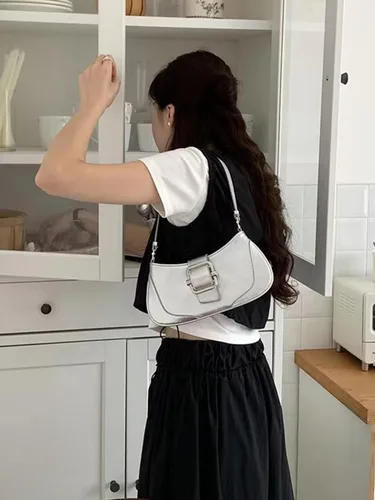 Vista 2 de Bolsas Hobo para mujer, mini bolso de mano, bolso de mano Yk2, bolso cruzado de hombro, mini monederos, bolsos de mano, bolso de mano vintage