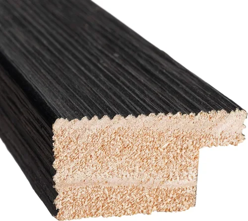 Vista 5 de Marco de madera real negro de 3 x 5 pulgadas de ancho de 1.5 pulgadas Profundidad del marco interior de 0.5 pulgadas Marco de fotos envejecido