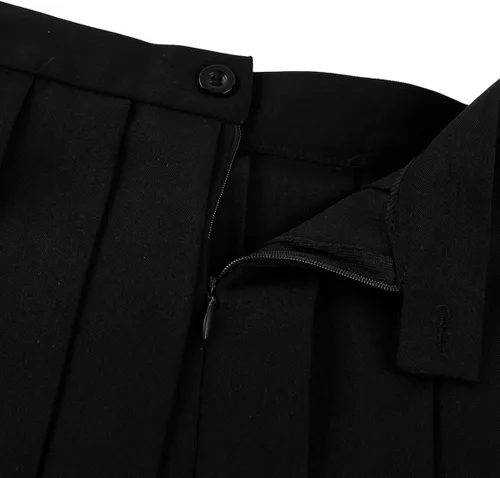 Vista 7 de QinCiao - Minifalda para mujer de talle alto, estilo informal, para colegiala