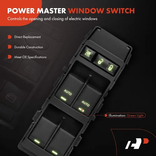 Vista 3 de A-Premium Master - Interruptor de ventana eléctrico compatible con vehículos Chrysler, Dodge y Jeep, 200, 300, Aspen, Sebring, Avenger, Durango