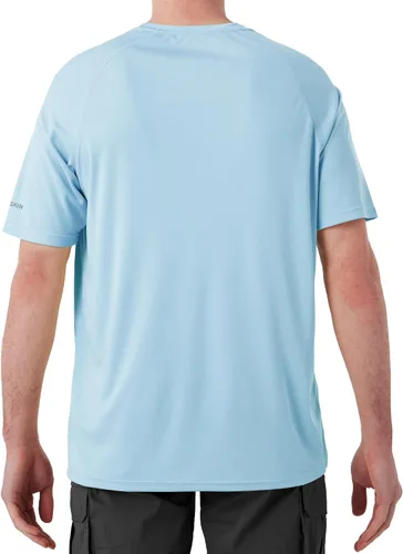Vista 2 de NAVISKIN Camisas de protección contra erupciones para hombre, camisetas de natación FPU 50+ con protección solar ultravioleta, camisas de manga