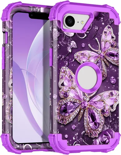 Vista 28 de Rancase Funda para iPhone 11, tres capas de alta resistencia a prueba de golpes, protección de plástico duro + funda protectora de goma de silicona